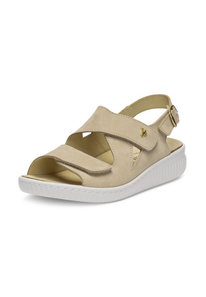 vitaform Damen Sandalen Nubukleder Sandale (beige)