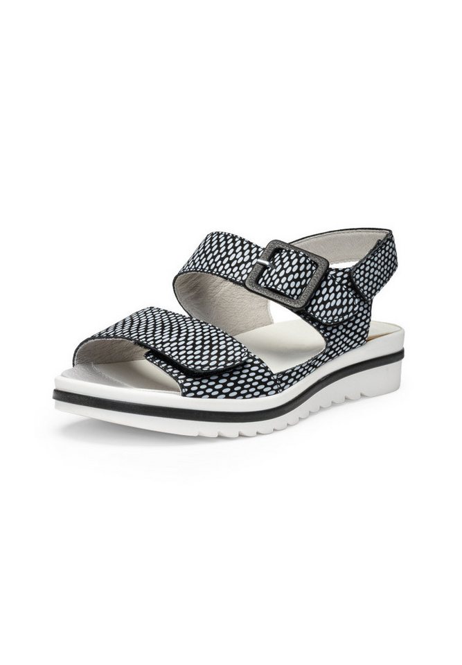 vitaform Damen Sandalen Nubukleder Sandale (schwarz)