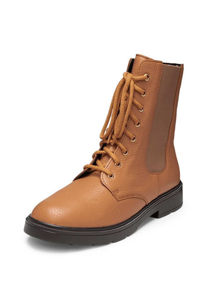 vitaform Damen Stiefeletten Hirschleder Stiefelette (beige)