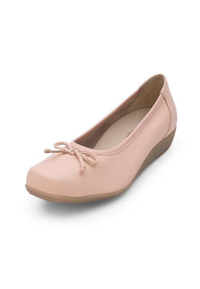 vitaform Damenschuhe Ballerina Hirschleder Ballerina (rosa/schwarz)