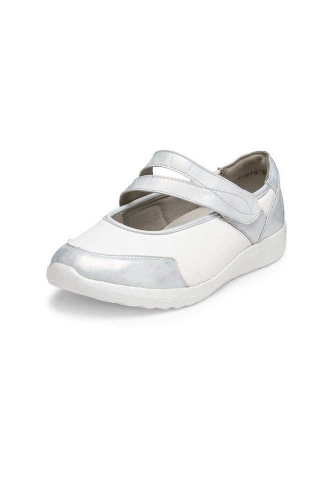 vitaform Damenschuhe Mary-Jane Leder/Stretch Ballerina