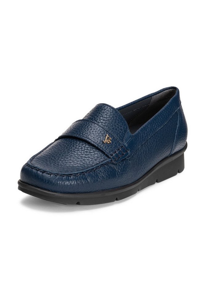 vitaform Damenschuhe Mokassin Hirschleder Mokassin (blau)