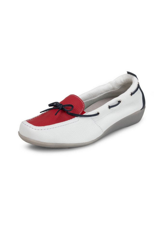 vitaform Damenschuhe Mokassin Hirschleder Mokassin (weiß)