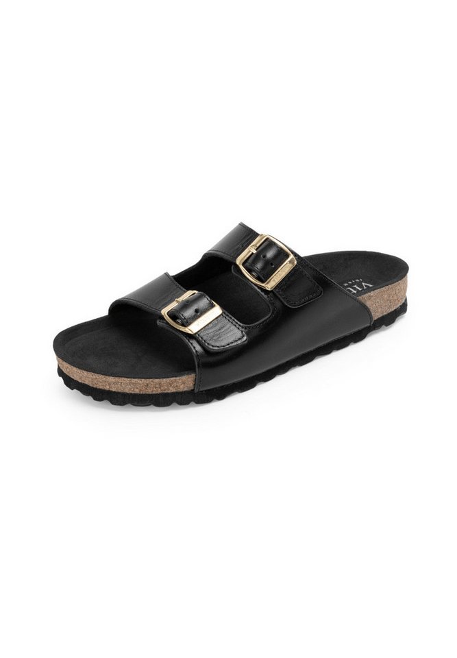 vitaform Damenschuhe Pantolette Nappaleder Pantolette (schwarz)