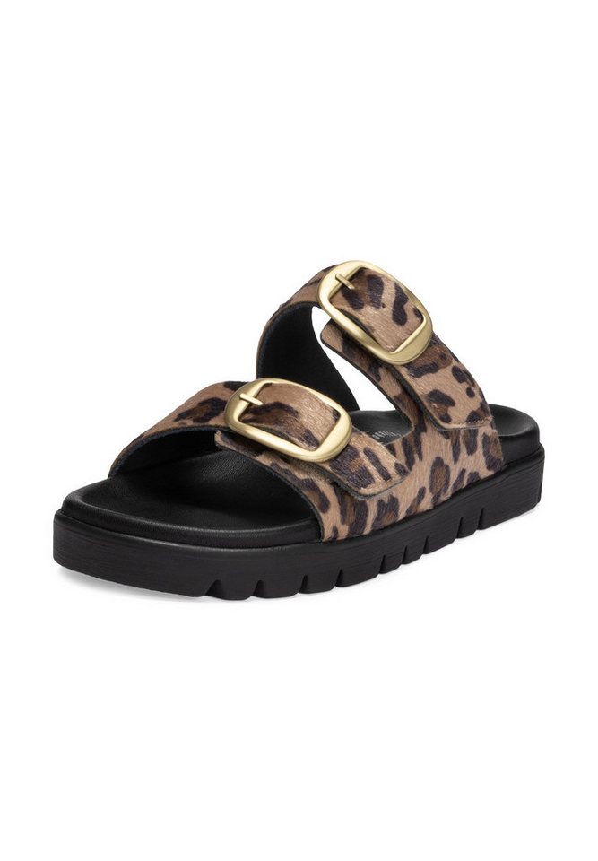 vitaform Damen Pantoletten Textil Pantolette (leopard)