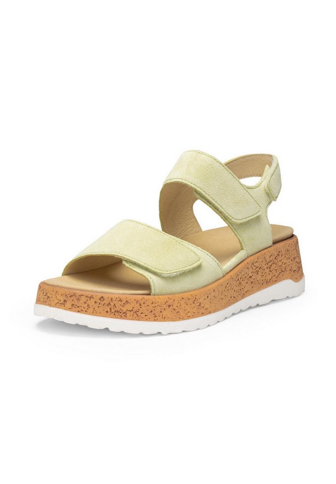 vitaform Damen Sandaletten Veloursleder Sandalette (limoncello)