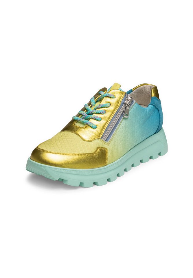 vitaform Damenschuhe Sneaker Leder/Textil Sneaker (türkis)
