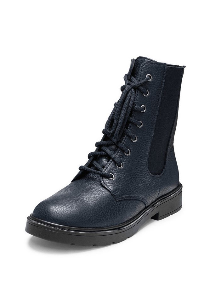 vitaform Damenschuhe Stiefelette Hirschleder Stiefelette (blau)