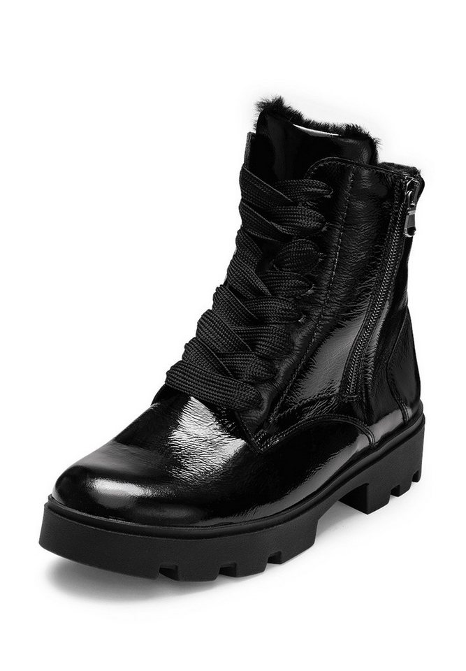 vitaform Damenschuhe Stiefelette Lackleder Stiefelette