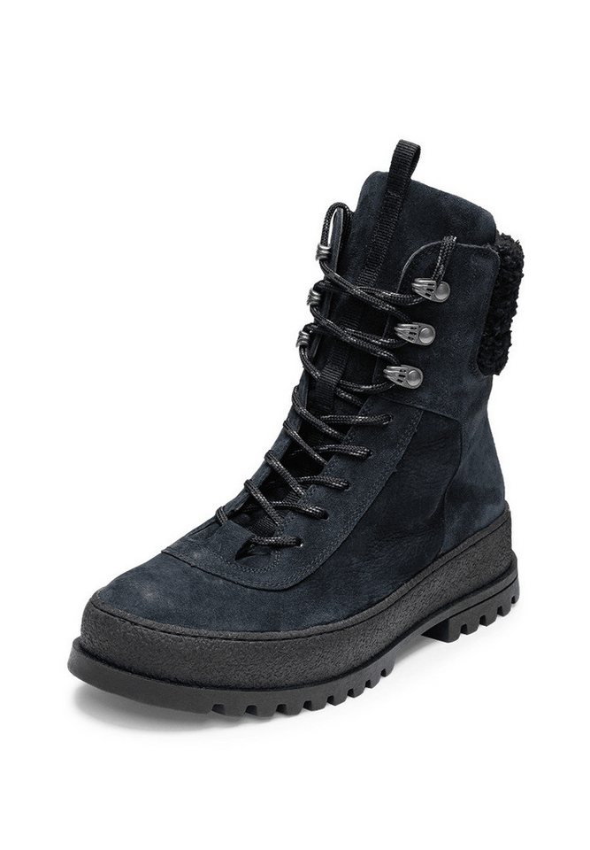 vitaform Damenschuhe Stiefelette Veloursleder Stiefelette (blau)