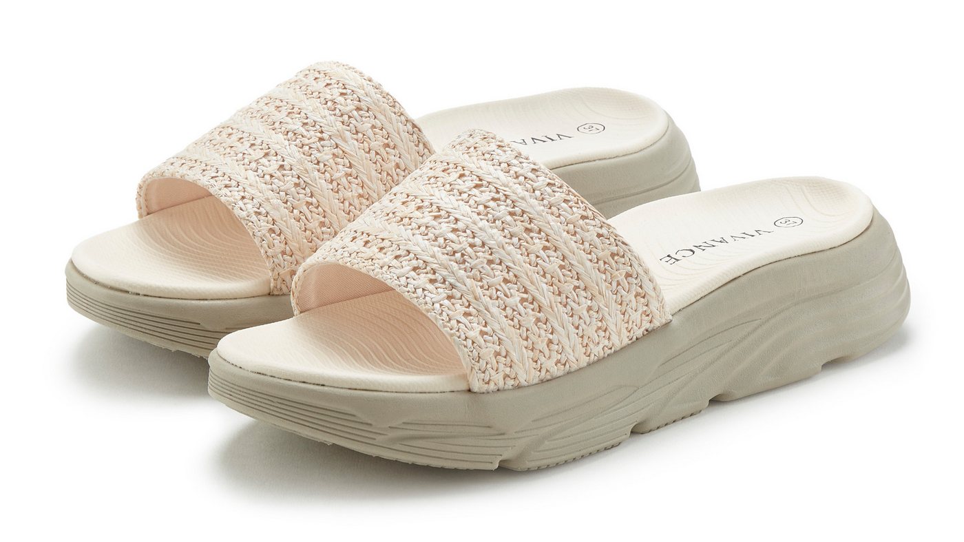 Vivance by Lascana Mule, Sandale, Sommerschuh, offener Schuh, Pantolette NEU mit modischer Sohle VEGAN