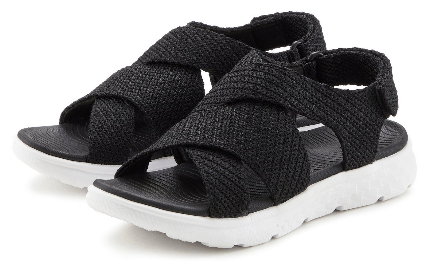 Vivance Sandalette, Sommerschuh, offener Schuh Sandale NEU mit Klettverschluss VEGAN