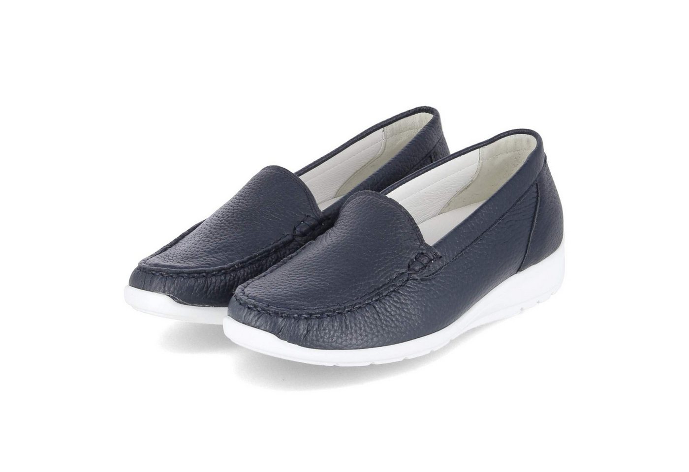 Waldläufer 331511-199/194 Damen Glattleder blau Slipper