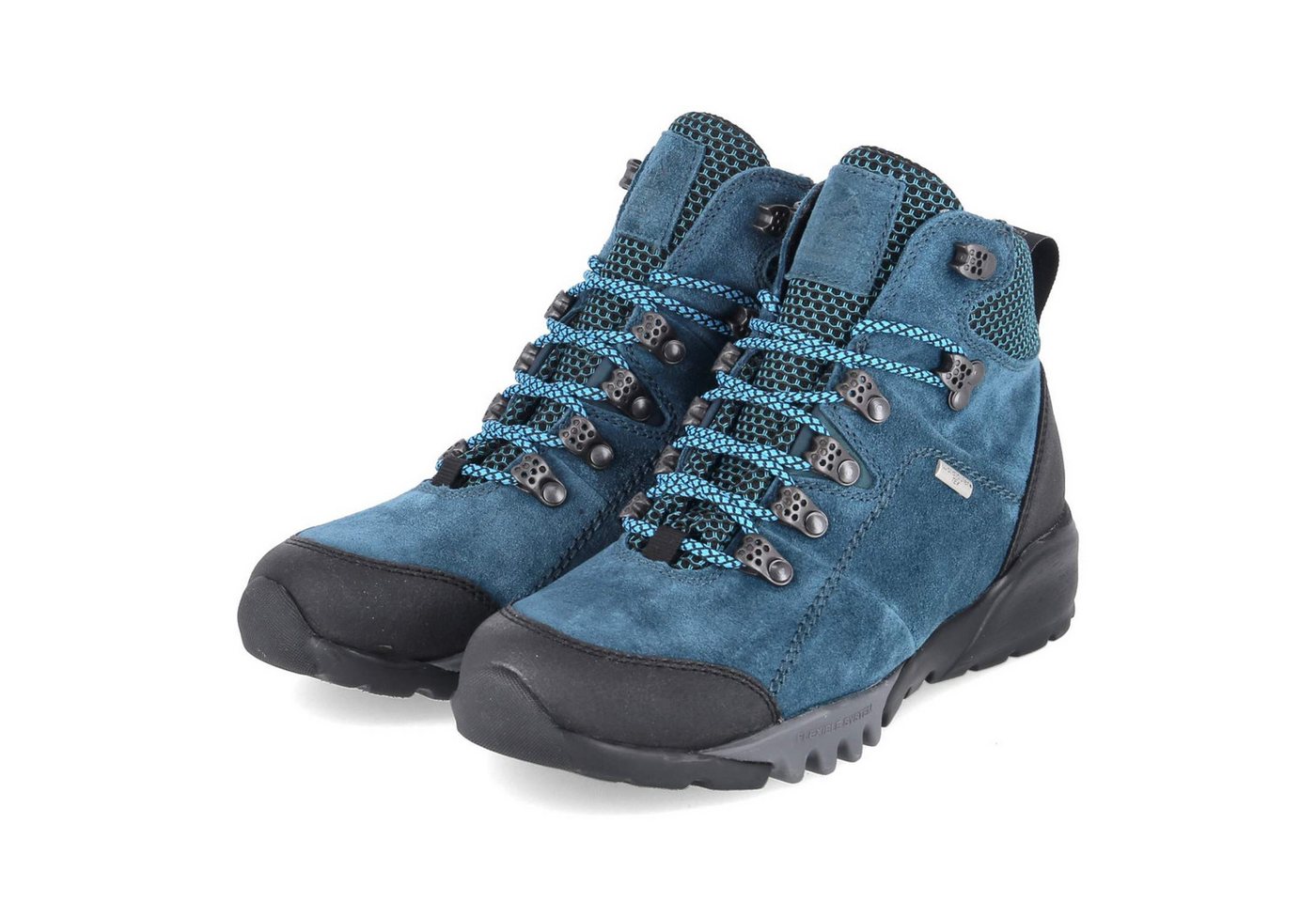 Waldläufer 787974-400/124 Damen Leder & Textil blau Stiefel