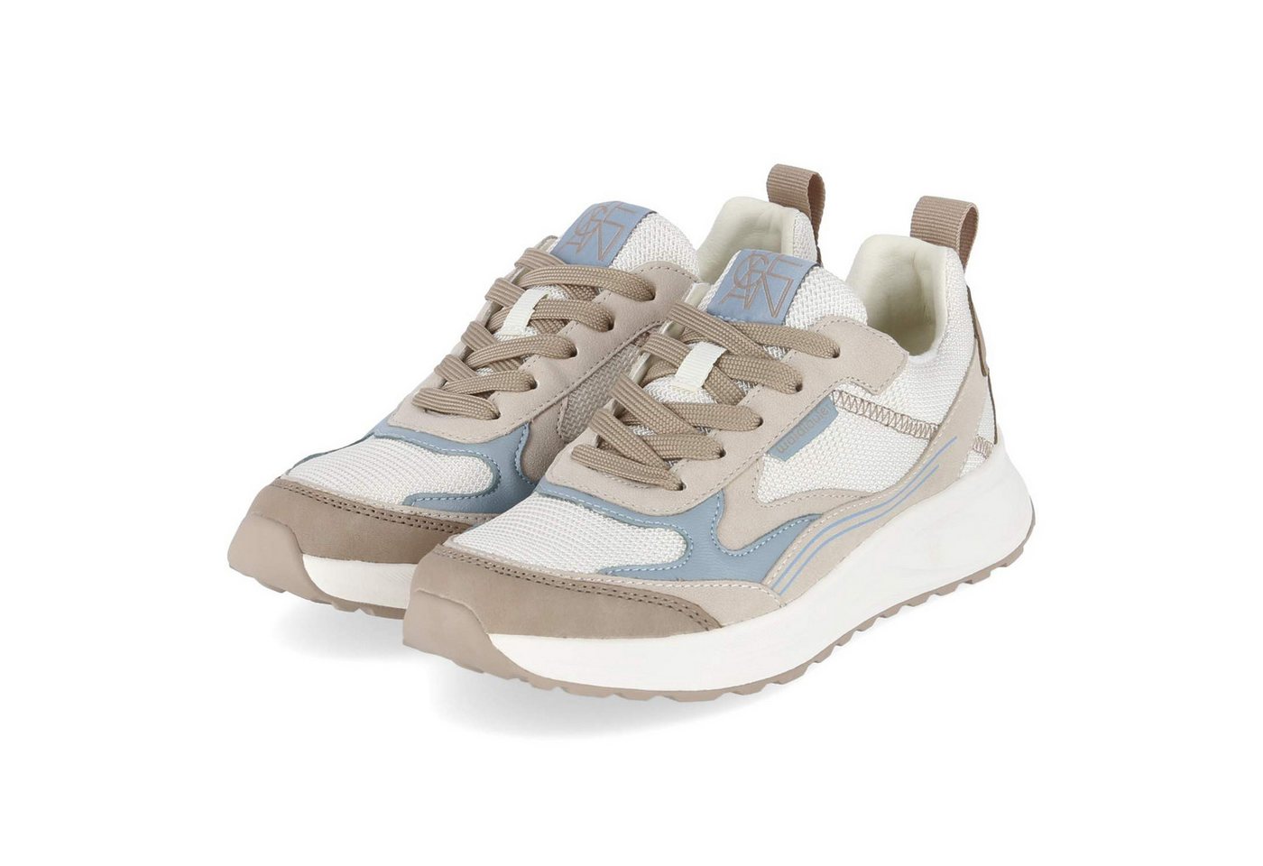 Waldläufer 914001-100/267 Damen Textil & Synthetik grau Schnürschuh