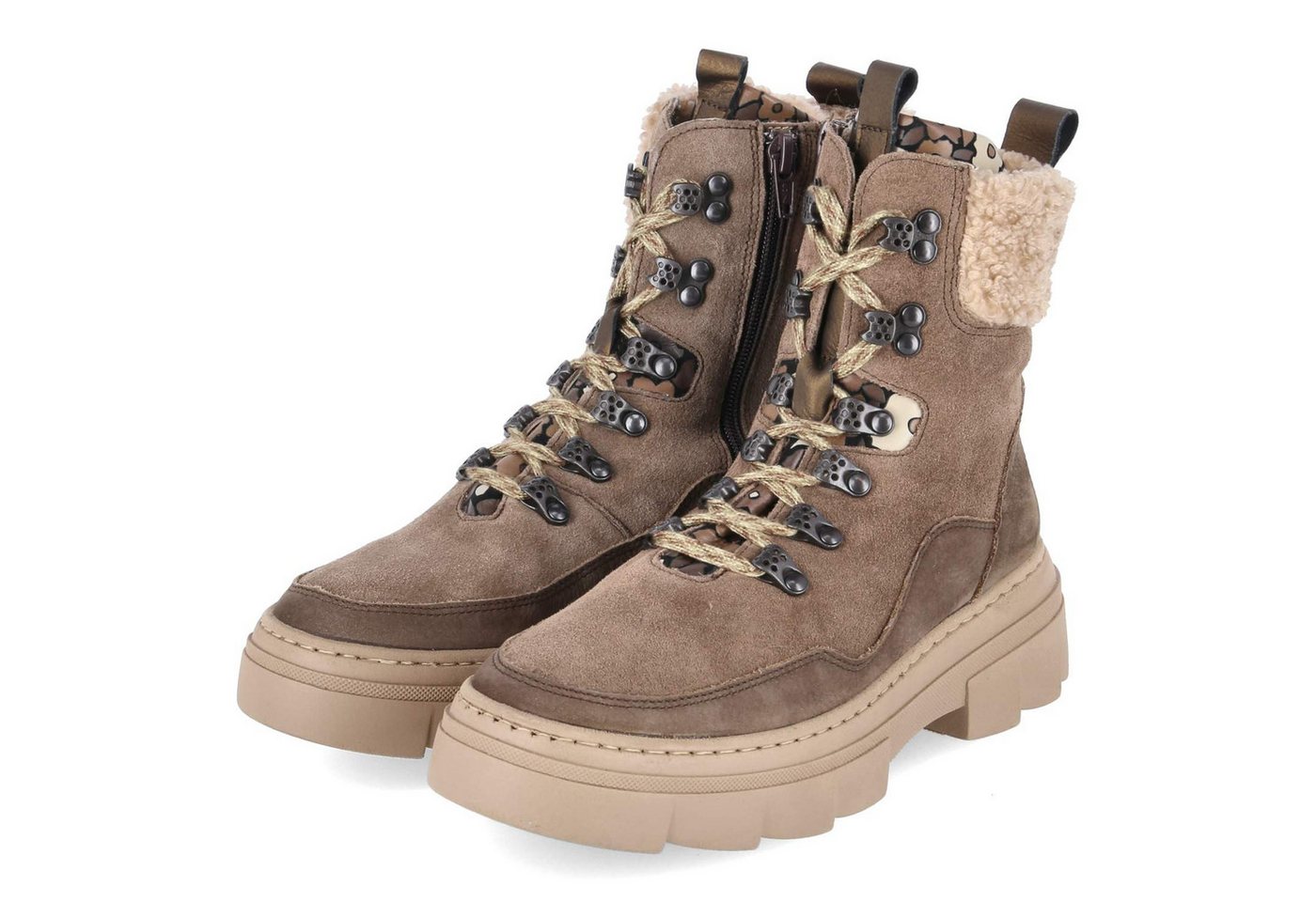 Waldläufer 977806-500/344 Damen Leder & Textil braun Winterstiefel