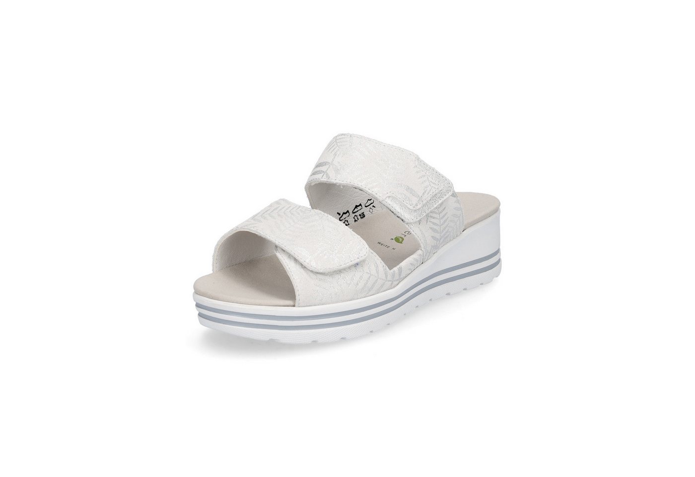 Waldläufer Damen Pantolette Michelle grau silber Pantolette