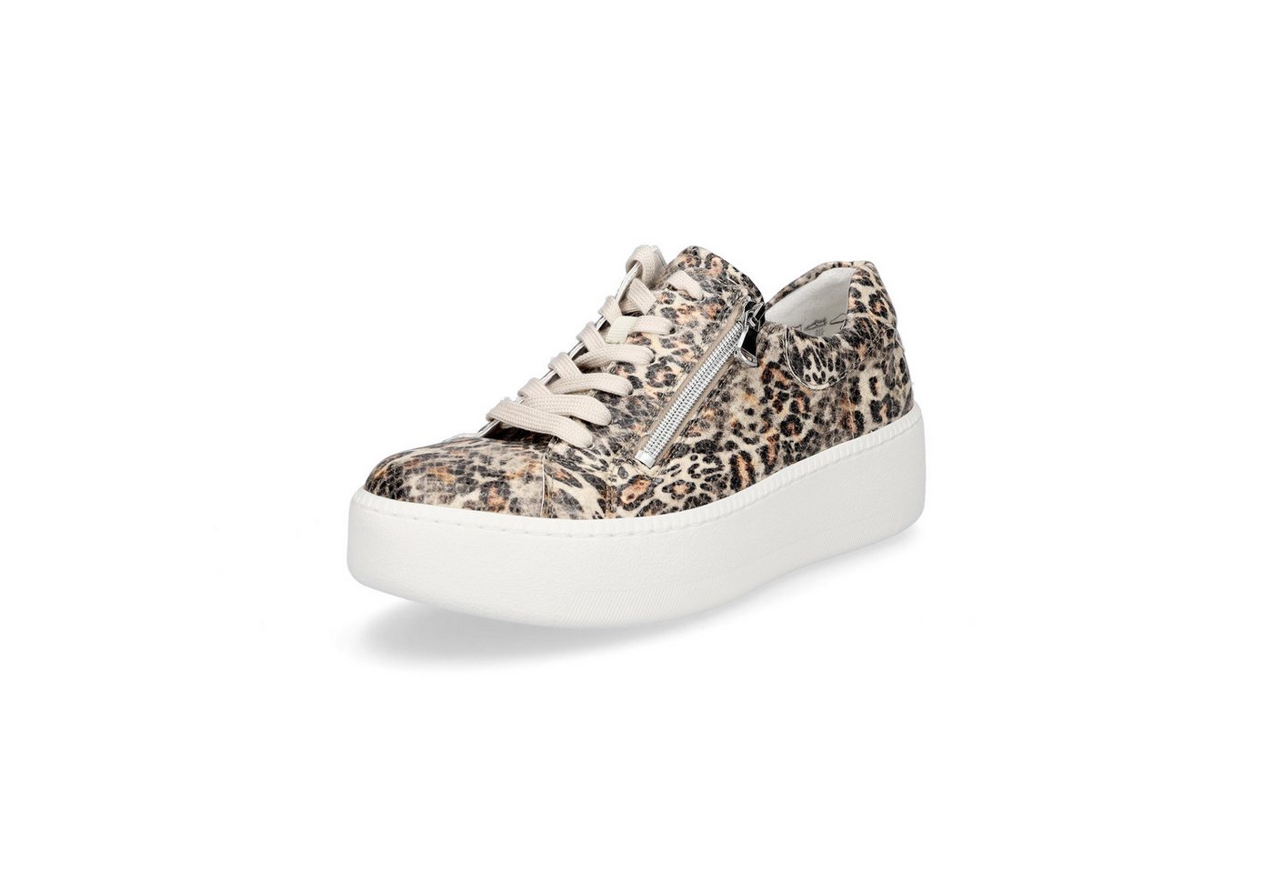 Waldläufer Damen Plateau Sneaker Nicky taupe Leo Sneaker