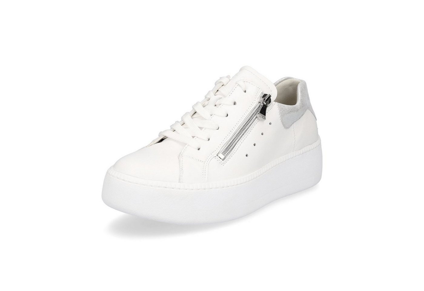 Waldläufer Damen Plateau Sneaker Nicky weiß Sneaker