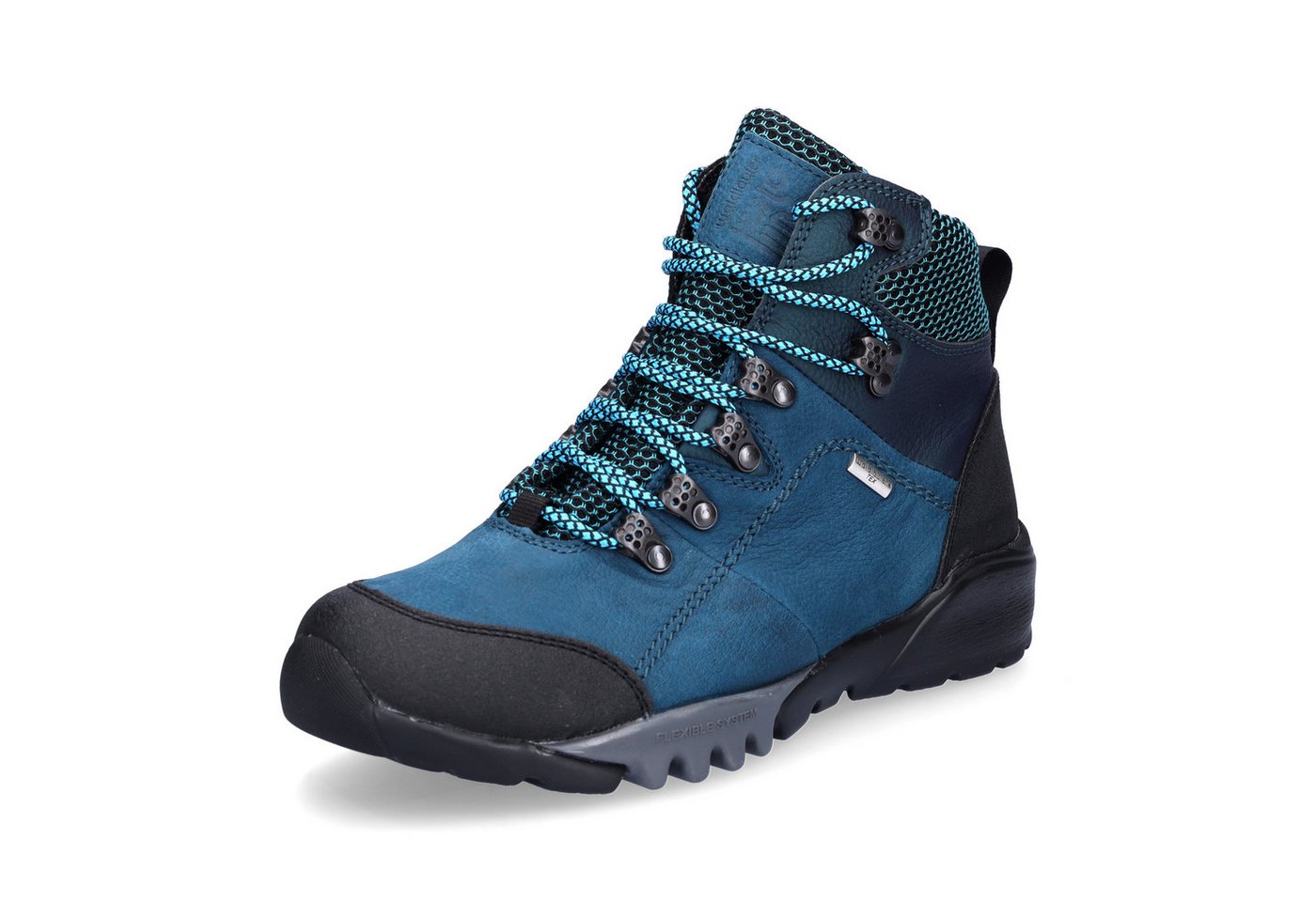 Waldläufer Damen Schnürboot Amiata türkis Schnürboots