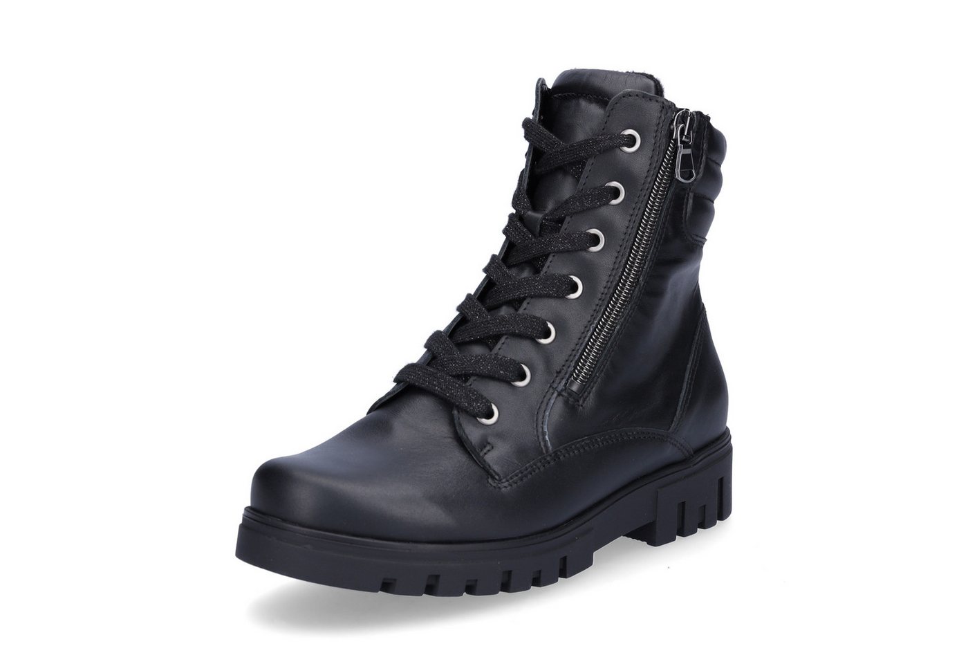 Waldläufer Damen Schnürboot Serena schwarz Schnürboots