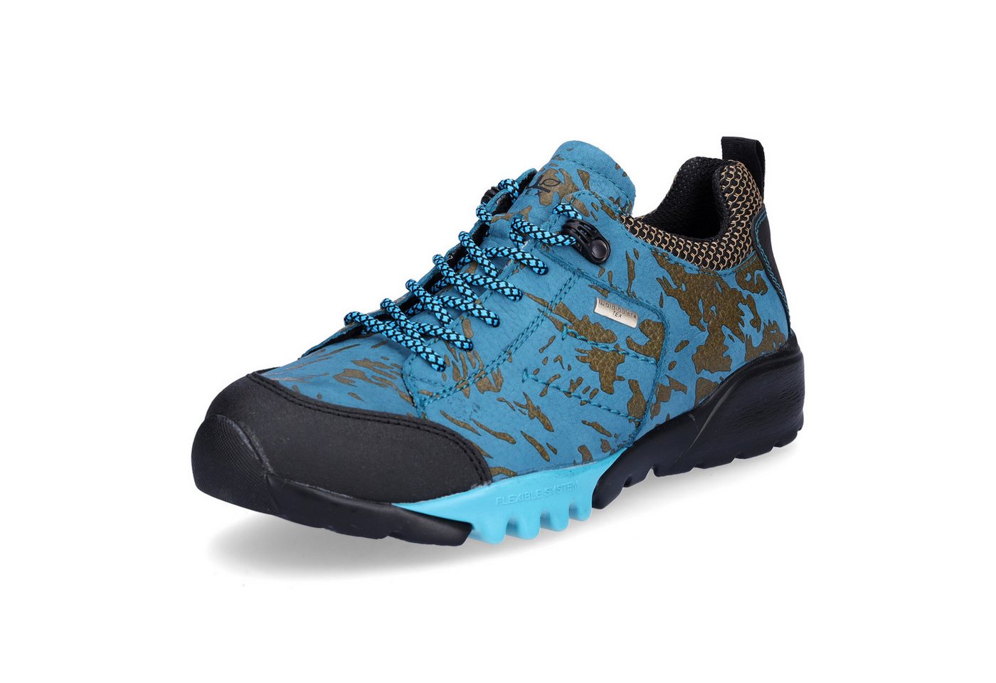 Waldläufer Damen Schnürschuh Amiata türkis Schnürschuh