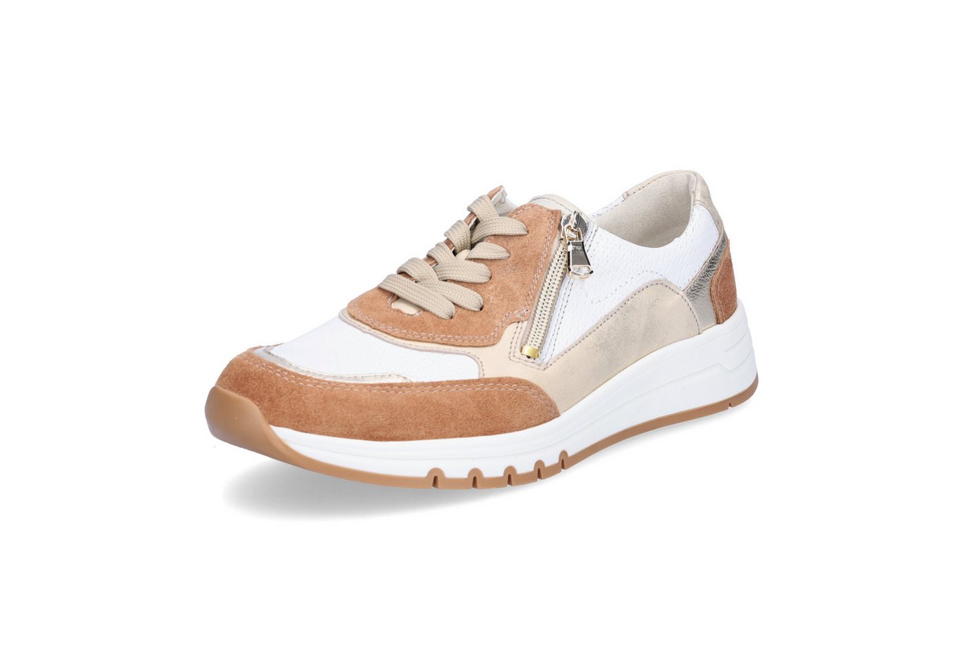 Waldläufer Damen Sneaker H-April braun weiß Sneaker