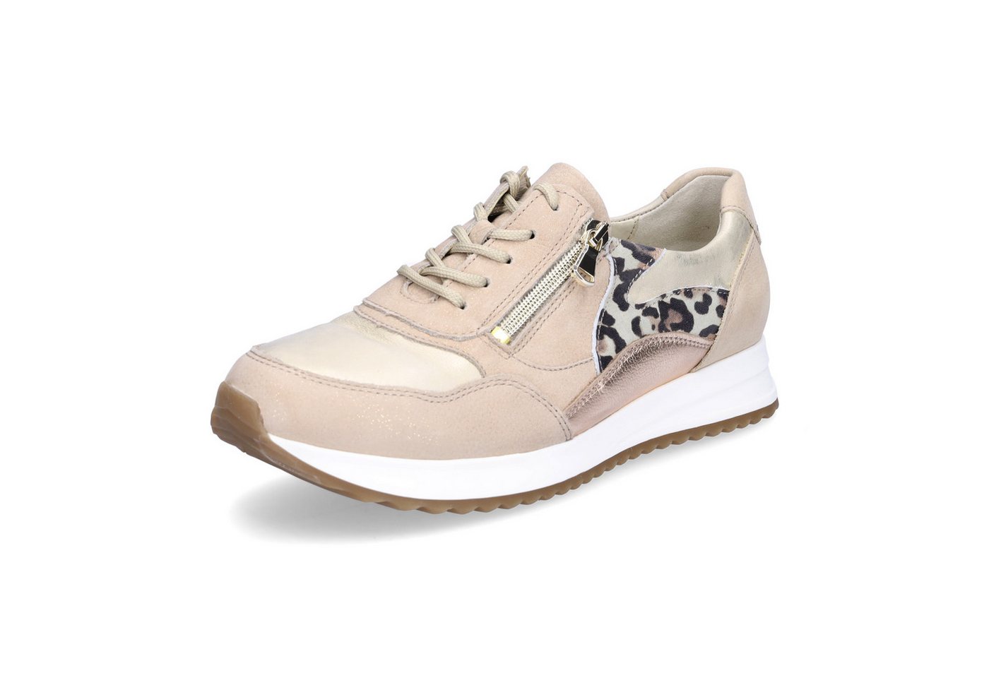 Waldläufer Damen Sneaker Vicky beige leo Sneaker