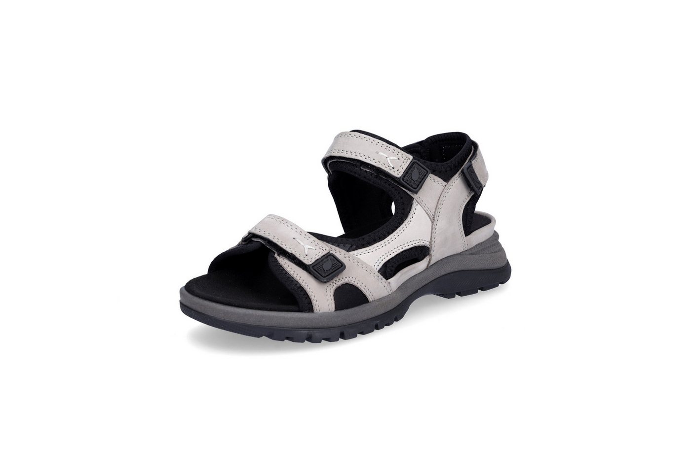 Waldläufer Damen Trekkingsandale Sora grau schwarz Sandale