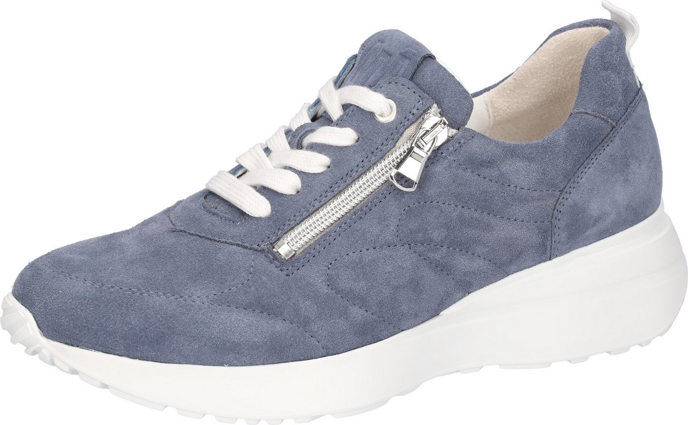 Waldläufer G-JESSY Keilsneaker Freizeitschuh, Halbschuh, Schnürschuh in Bequemweite G (weit) (blau)