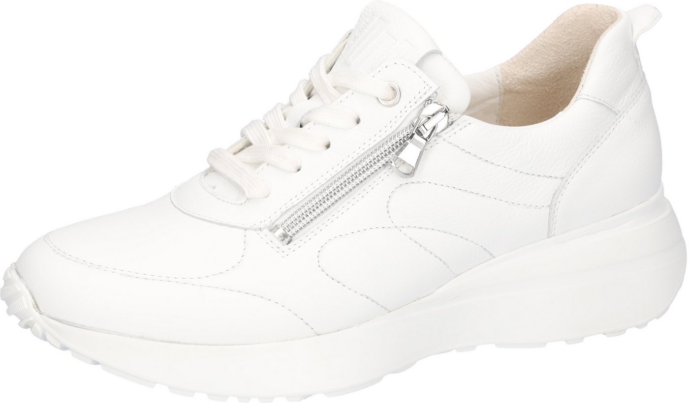 Waldläufer G-JESSY Keilsneaker Freizeitschuh, Halbschuh, Schnürschuh in Bequemweite G (weit) (weiß)