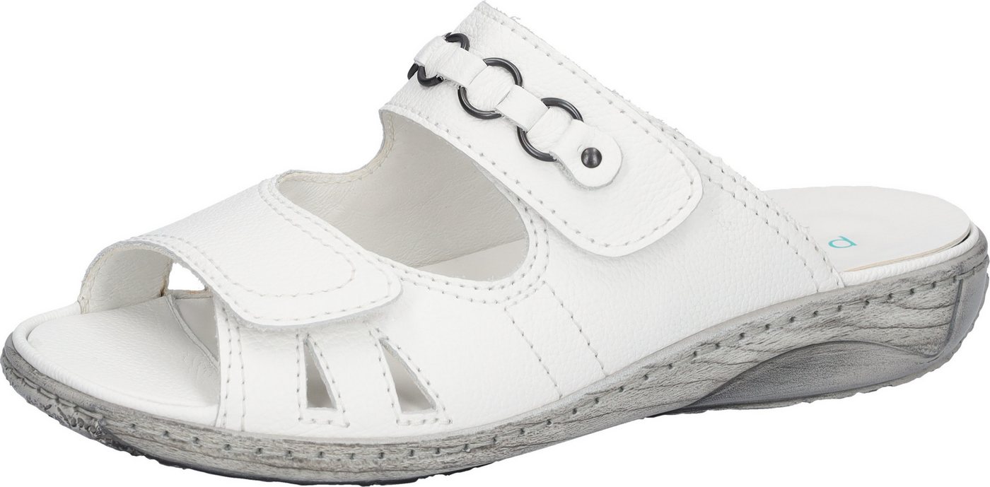 Waldläufer GARDA Pantolette Sommerschuh, Hausschuh, Komfortschuh in Bequemweite G (weit)
