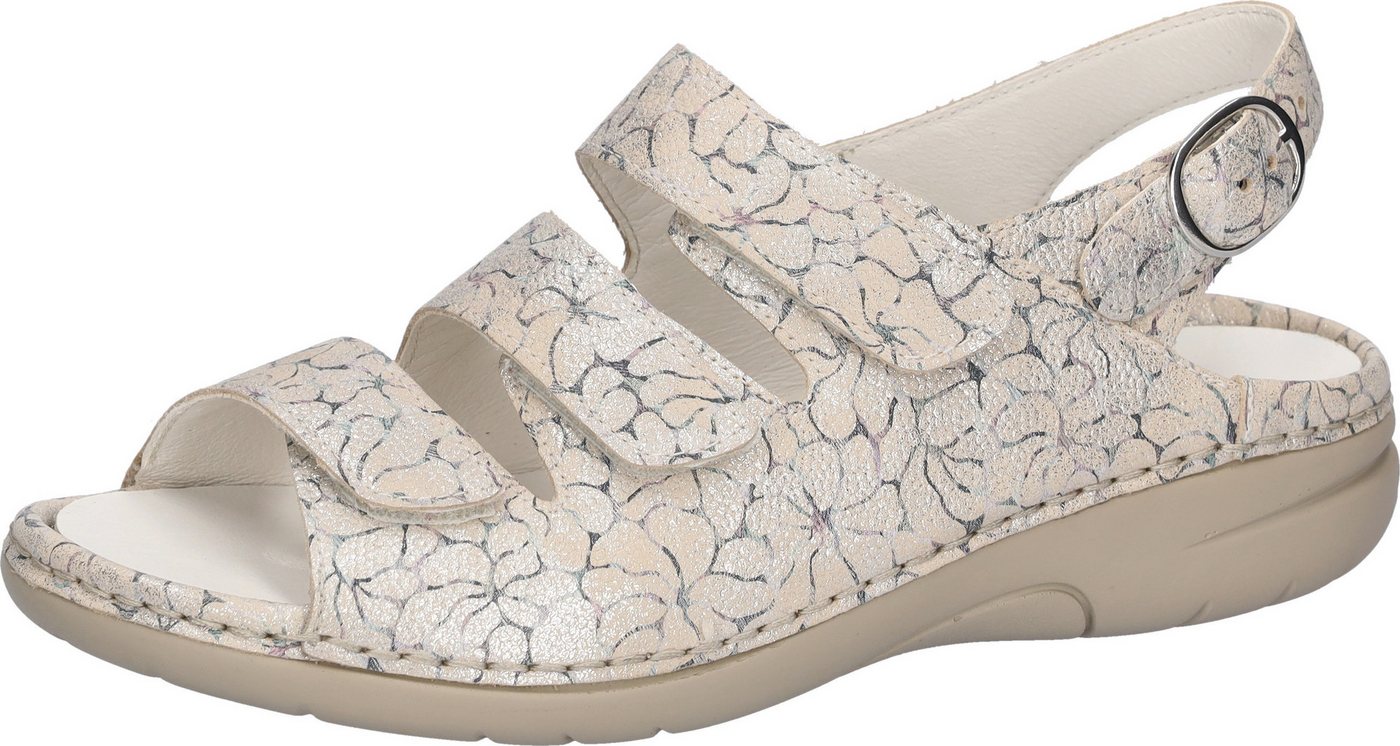 Waldläufer GUNNA Sandale Sommerschuh, Bequemschuh mit Klett- und Druckknopfverschluss, G-Weite