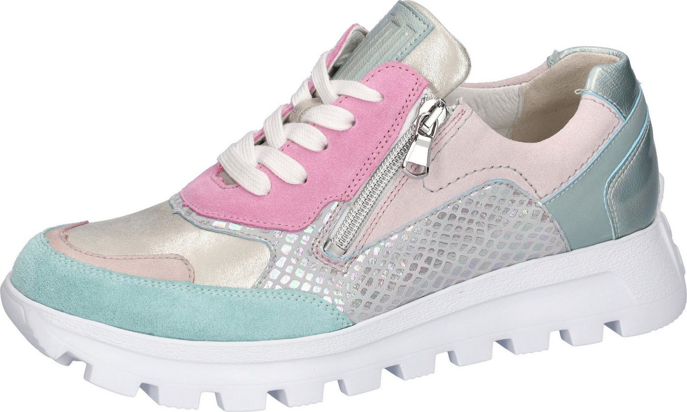 Waldläufer H-AJALA Sneaker Schnürschuh, Halbschuh, Komfortschuh mit Reißverschluss, H-Weite