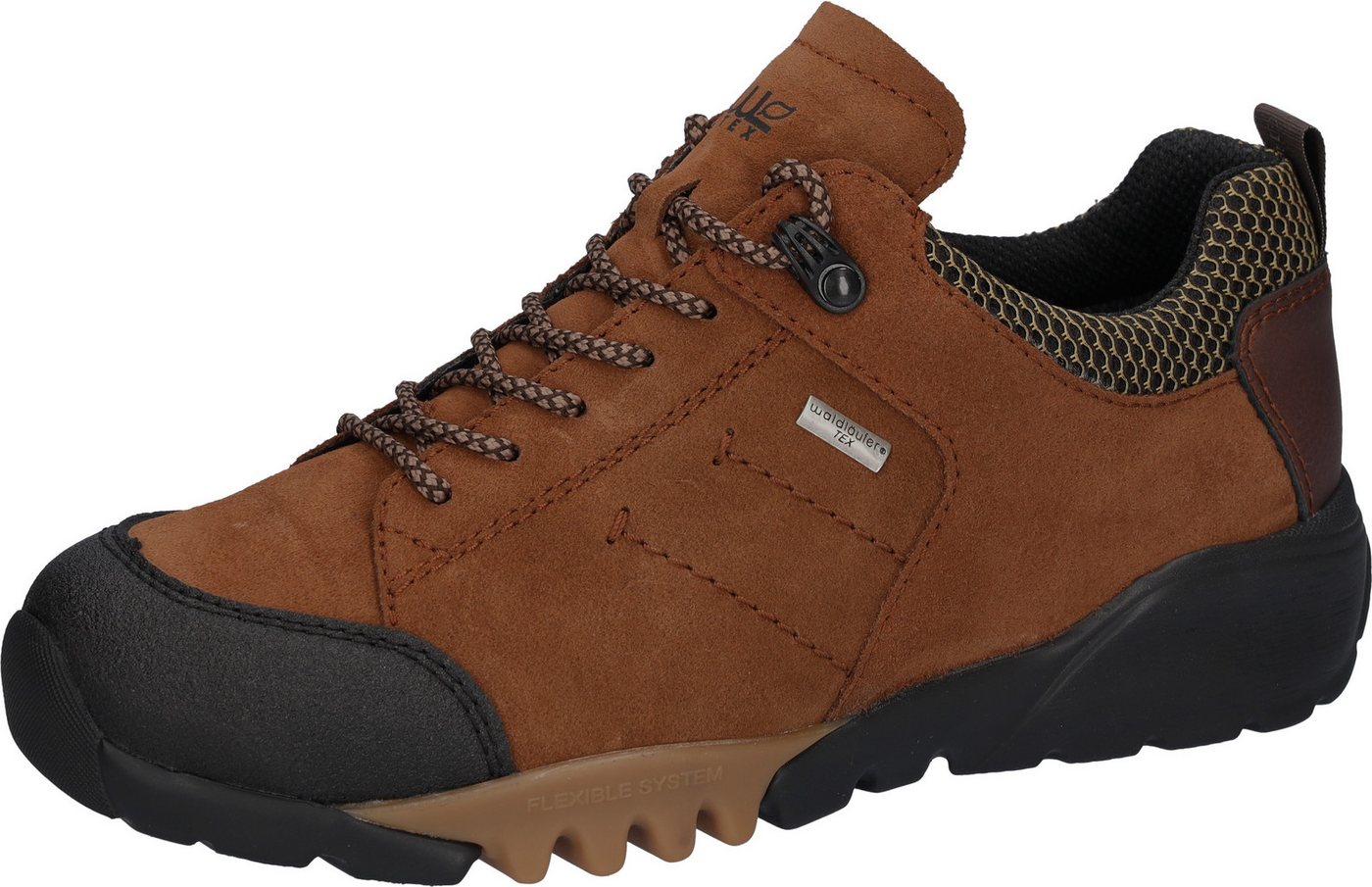 Waldläufer H-AMIATA Trekkingschuh, Freizeitschuh, Halbschuh, Outdoorschuh mit TEX-Ausstattung, H-Weite (braun/gold)