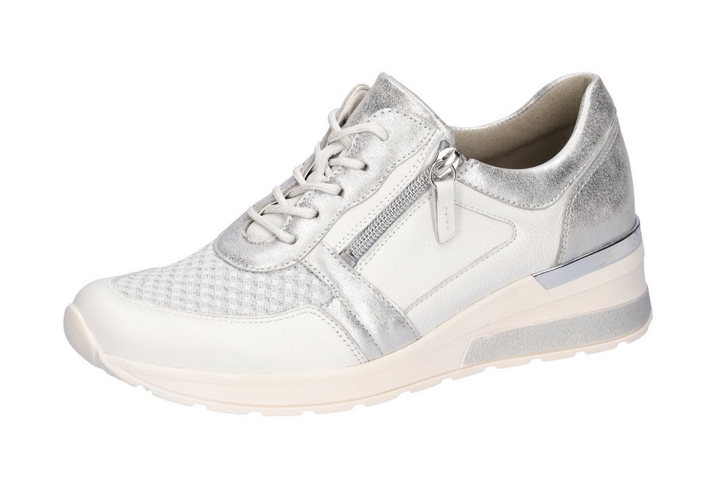 Waldläufer Keilsneaker, Schnürer, Halbschuh, Freizeitschuh mit Metallic-Einsatz