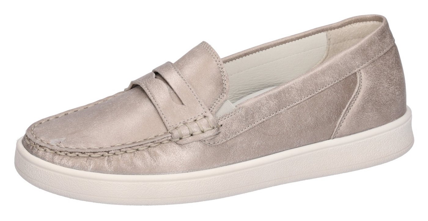 Waldläufer H-DAISY Mokassin, Halbschuh, Slipper, Schlupfschuh in Komfortweite H (sehr weit) (silber)