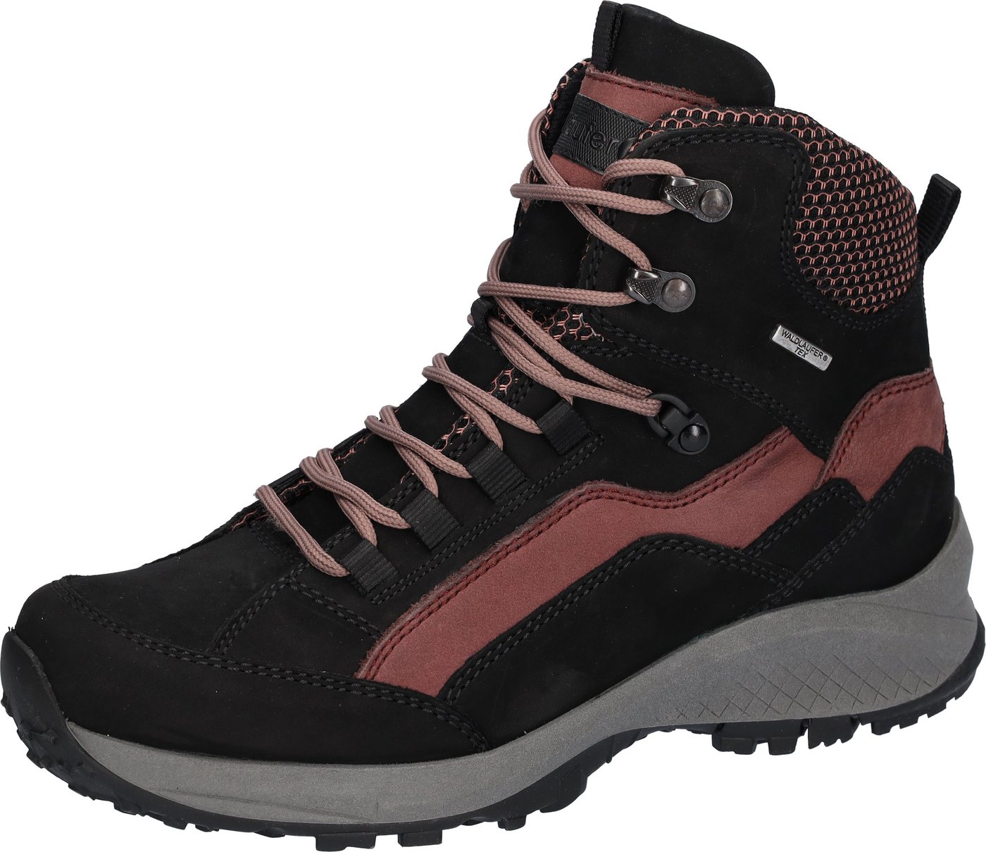Waldläufer H-EMMA Trekkingschuh, Outdoor, Schnürschuh, High-Top mit TEX-Membran, Weite H (sehr weit)