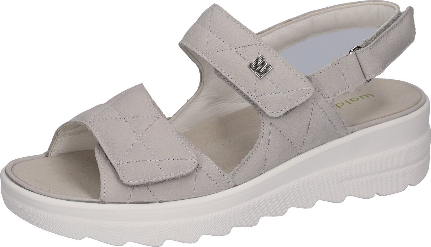 Waldläufer H-IZZY Keilsandalette Sommerschuh, Sandale, Bequemschuh mit Klettverschlüssen, H-Weite (grau)