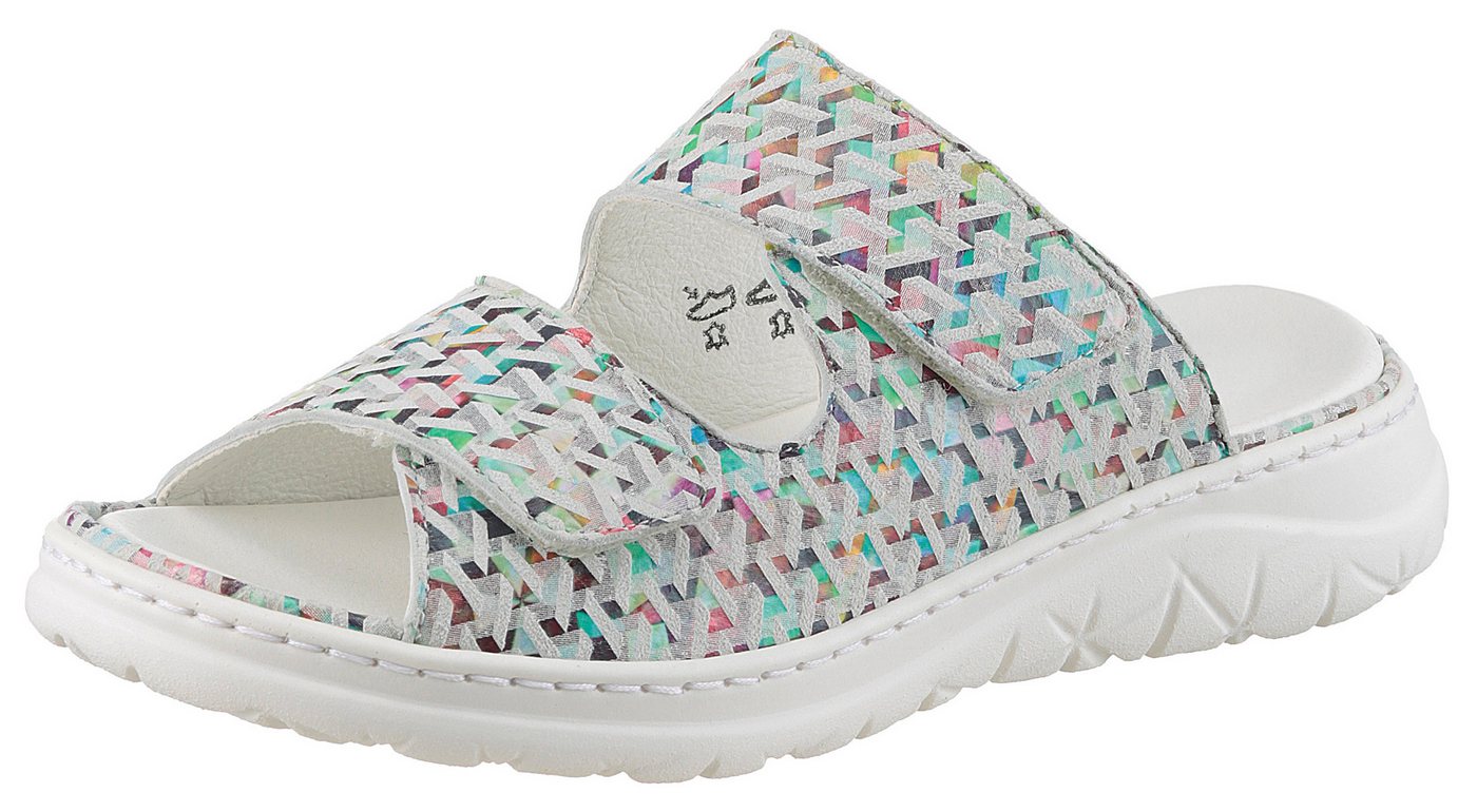 Waldläufer H-JOLINE Pantolette Sommerschuh, Bequemschuh, Hausschuh mit Klettverschlüsse, H-Weite