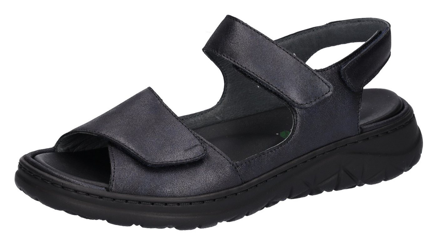 Waldläufer H-JOLINE Sandale Sommerschuh, Klettschuh, Bequemschuh in Komfortweite H (sehr weit) (blau)