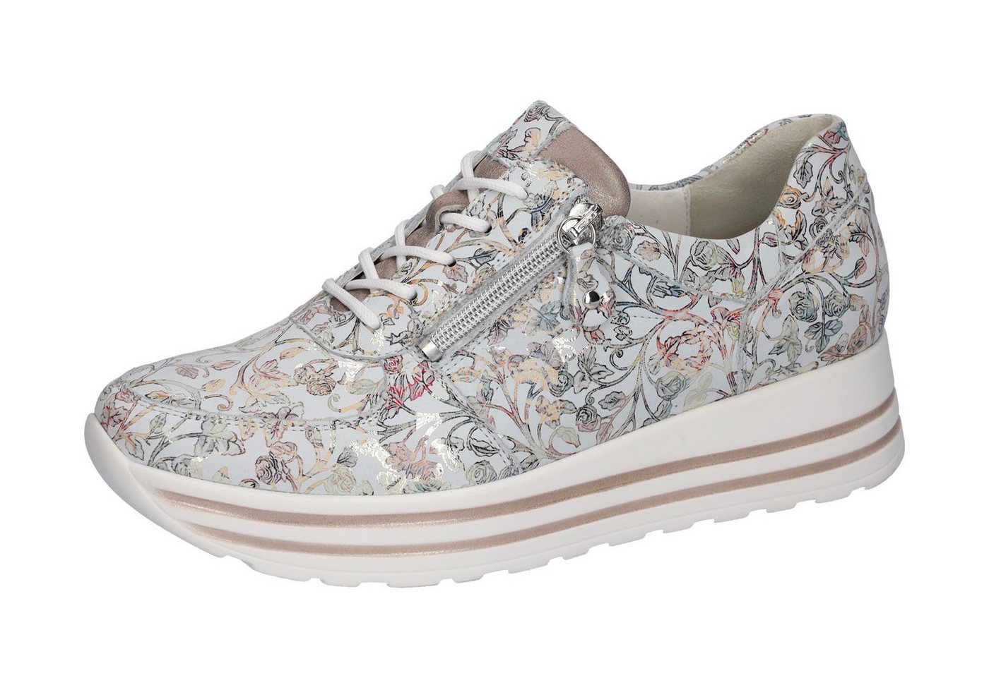 Waldläufer H-LANA Plateausneaker, Schnürer, Halbschuh, Komfortschuh, Reißverschluss, H-Weite