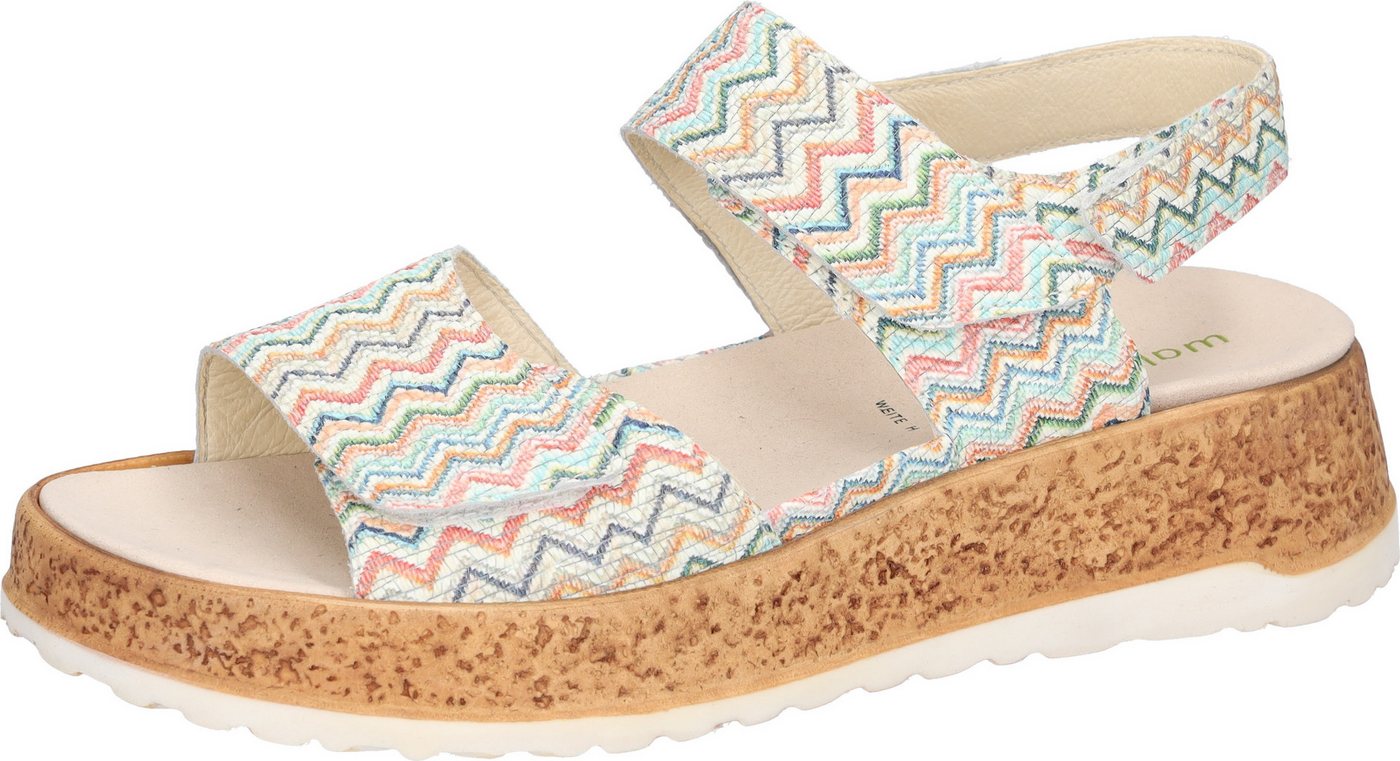 Waldläufer H-LIBBY Plateausandale Sommerschuh, Sandalette, Bequemschuh mit Klettverschlüsse, H-Weite