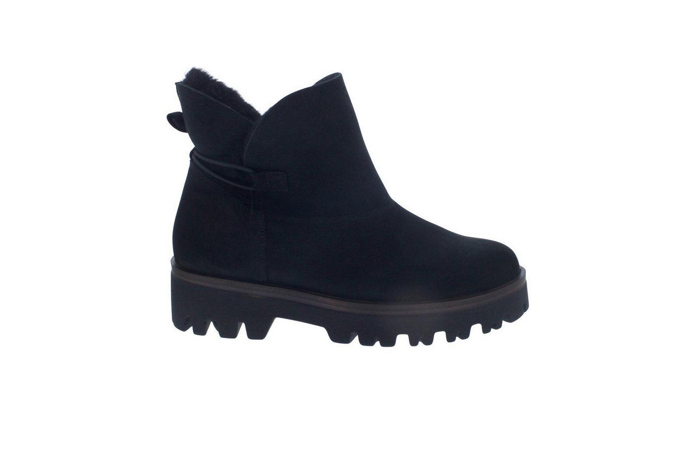 Waldläufer H-London Bootie, Denver Doubleface, Schwarz, Reißverschluss Reißverschlussstiefel