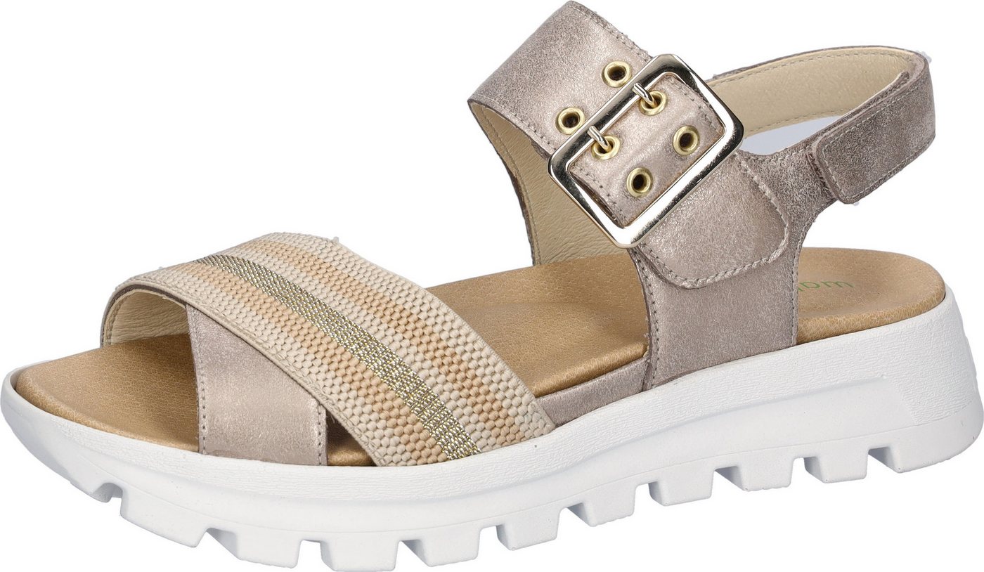 Waldläufer H-NELE Plateausandale Sommerschuh, Klettschuh, Bequemschuh in Komfortweite H (sehr weit)