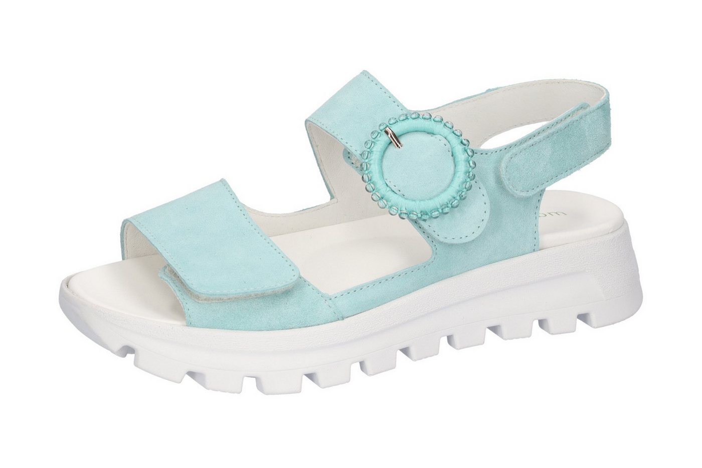 Waldläufer H-NELE Plateausandale Sommerschuh, Sandalette, Klettschuh in Komfortweite H (sehr weit) (blau)