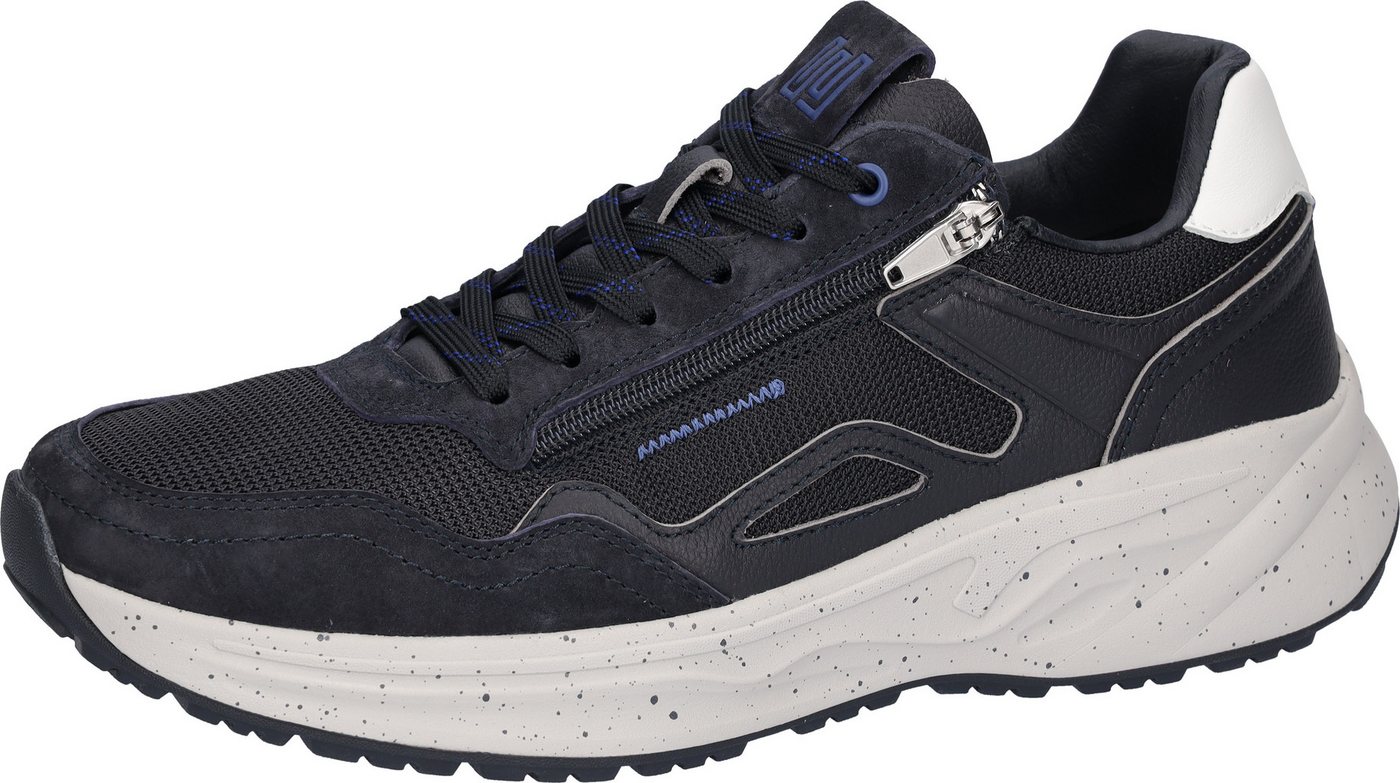 Waldläufer H-PABLO Sneaker Schnürschuh, Halbschuh in Komfortweite H (sehr weit) (blau/weiß)