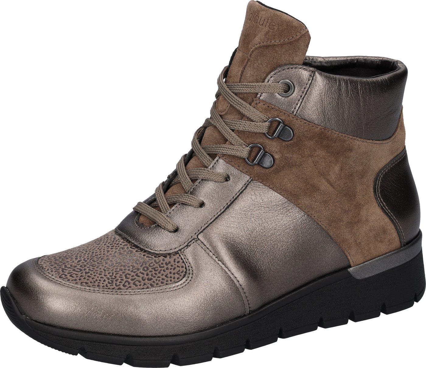 Waldläufer H-RAMONA Schnürboots Stiefelette in Extraweite K, Innenreißverschluss, mit Orthotritt