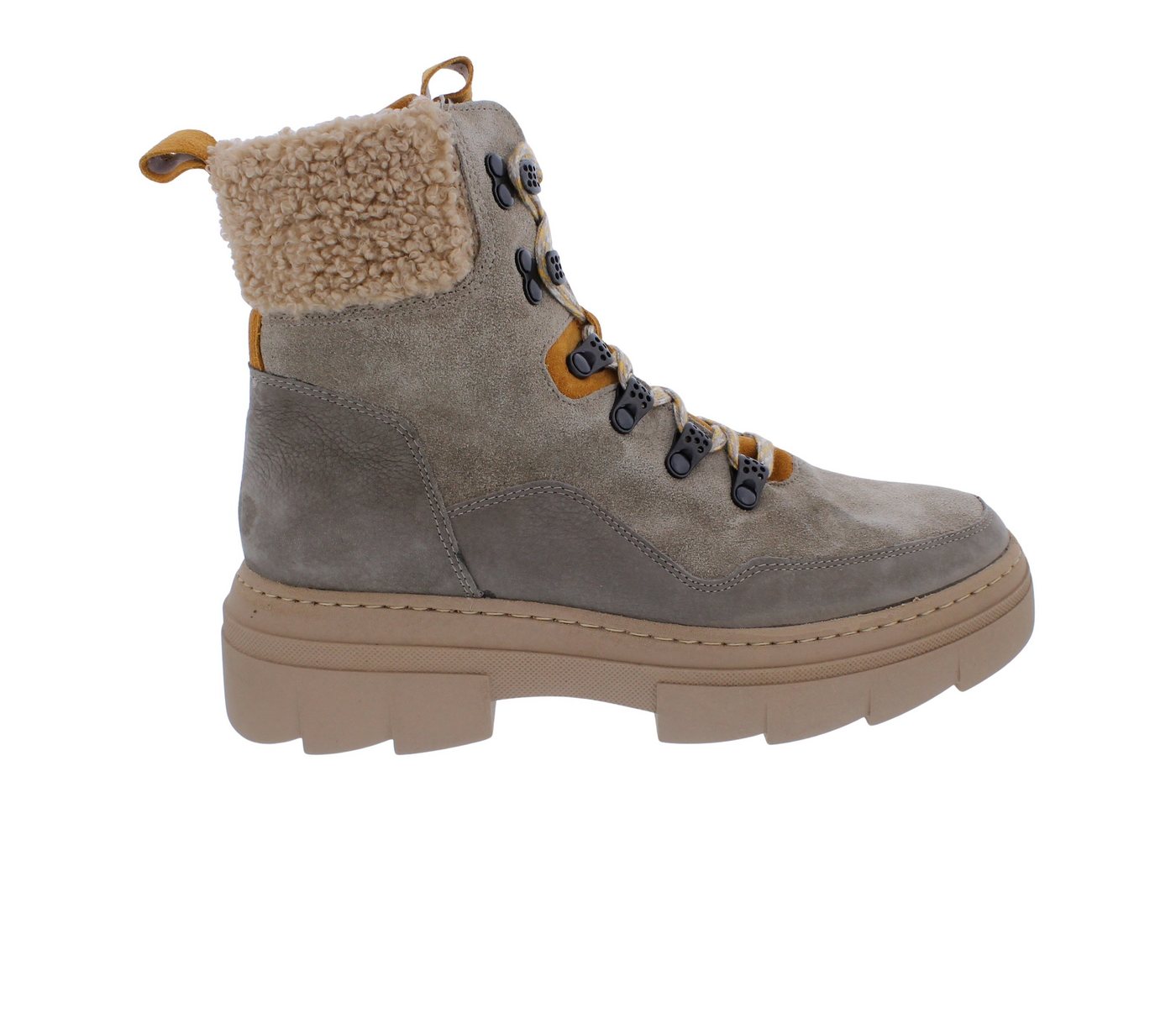 Waldläufer H-Saiga Bootie Warmfutter 977806-400-093, Velour-/ Nubukled Schnürstiefel