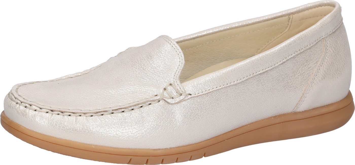 Waldläufer H-WANDA Mokassin Slipper, Schlupfschuh, Halbschuh in Komfortweite H (sehr weit) (beige)